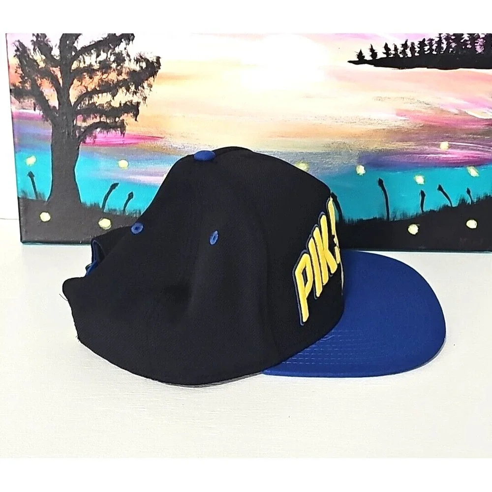 Pokémon Pikachu Nintendo Gamer - Blue Black Yellow Adjustable Snapback Hat
